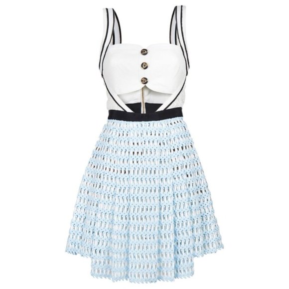 Self-Portrait Dresses & Skirts - NEW Self-portrait cutout bandeau lace mini dress